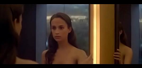  Alicia Vikander nude scenes in Ex Machina (2015)